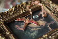 Harry Potter - Fawkes Kette mit Kristallen