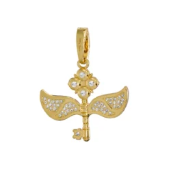 Harry Potter - Geflügelter Schlüssel Lumos Charm Anhänger