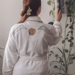 Harry Potter - Goldener Schnatz Bademantel Damen weiß
