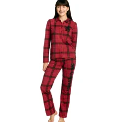 Harry Potter - Gryffindor Karo Pyjama Damen rot