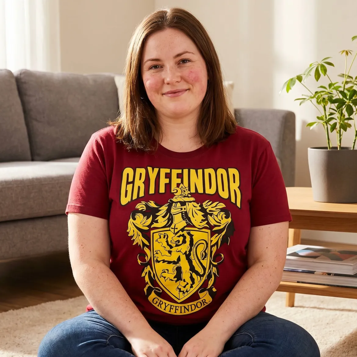 Harry Potter - Gryffindor Wappen T-Shirt rot