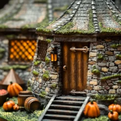 Harry Potter - Hagrids Hütte Miniatur Replik mit LED Leuchtfunktion