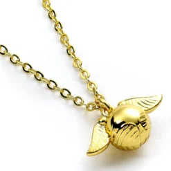Harry Potter Halskette Golden Snitch Anhänger (Goldfarben)