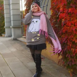 Harry Potter - Hedwig Oversize Sweater grau