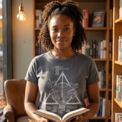 Harry Potter - Heiligtümer des Todes T-Shirt Damen grau