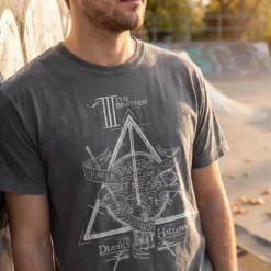 Harry Potter - Heiligtümer des Todes T-Shirt Damen grau