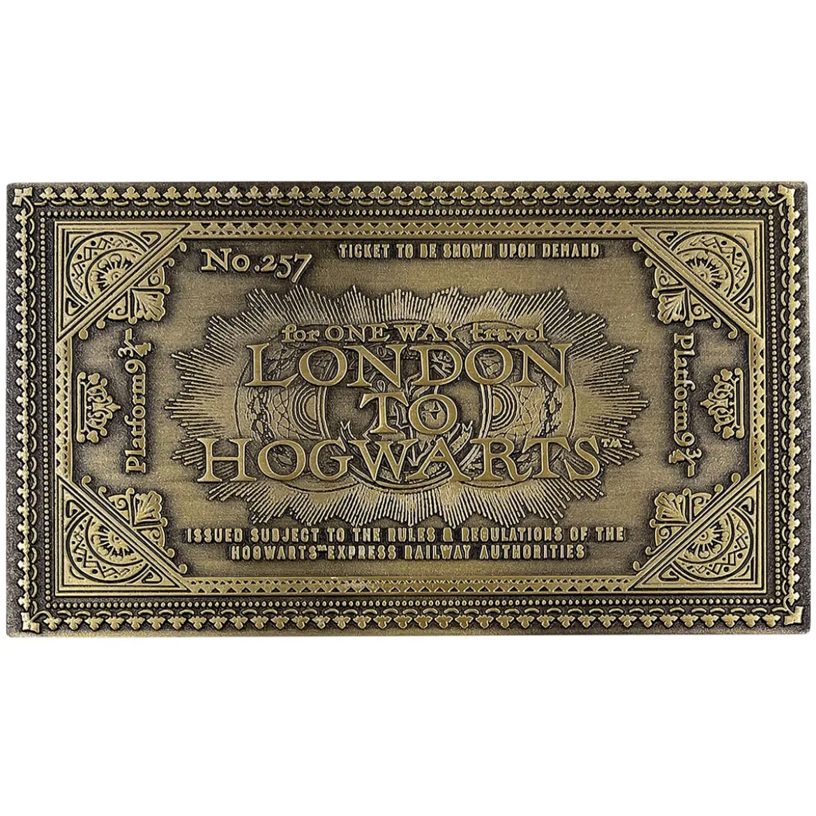 Harry Potter - Hogwarts Express Antik Ticket Replik limitiert