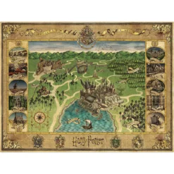 Harry Potter - Hogwarts Karte Puzzle 1500 Teile