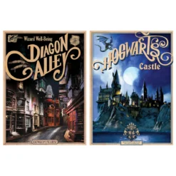 Harry Potter - Hogwarts Schloss & Winkelgasse Poster 2er Set