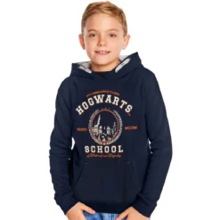 Harry Potter - Hogwarts School Kinder Hoodie blau