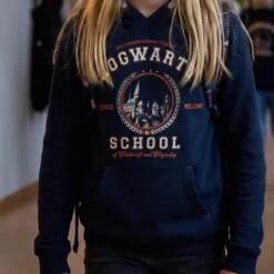 Harry Potter - Hogwarts School Kinder Hoodie blau