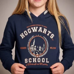 Harry Potter - Hogwarts School Kinder Hoodie blau
