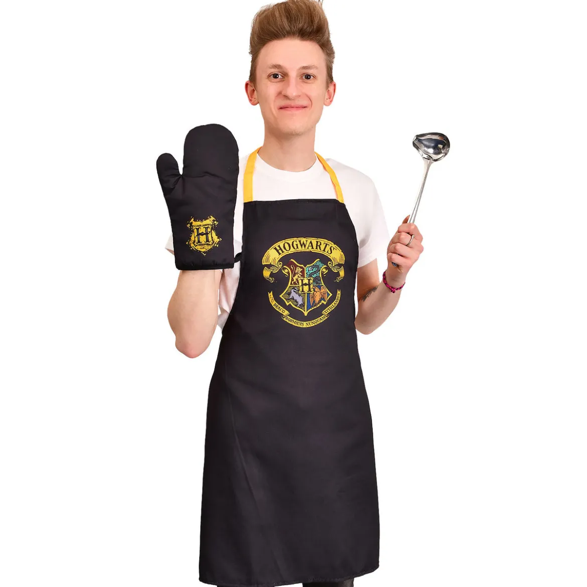 Harry Potter - Hogwarts Schürze mit Ofenhandschuh