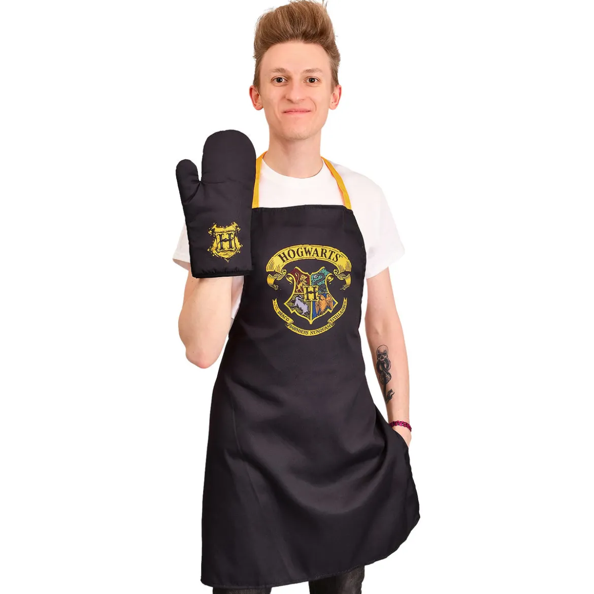 Harry Potter - Hogwarts Schürze mit Ofenhandschuh