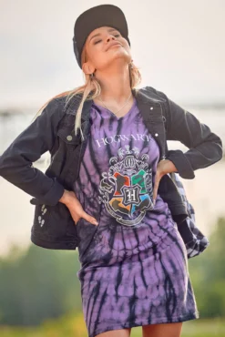 Harry Potter - Hogwarts Wappen Batik Minikleid