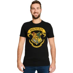 Harry Potter - Hogwarts Wappen T-Shirt schwarz