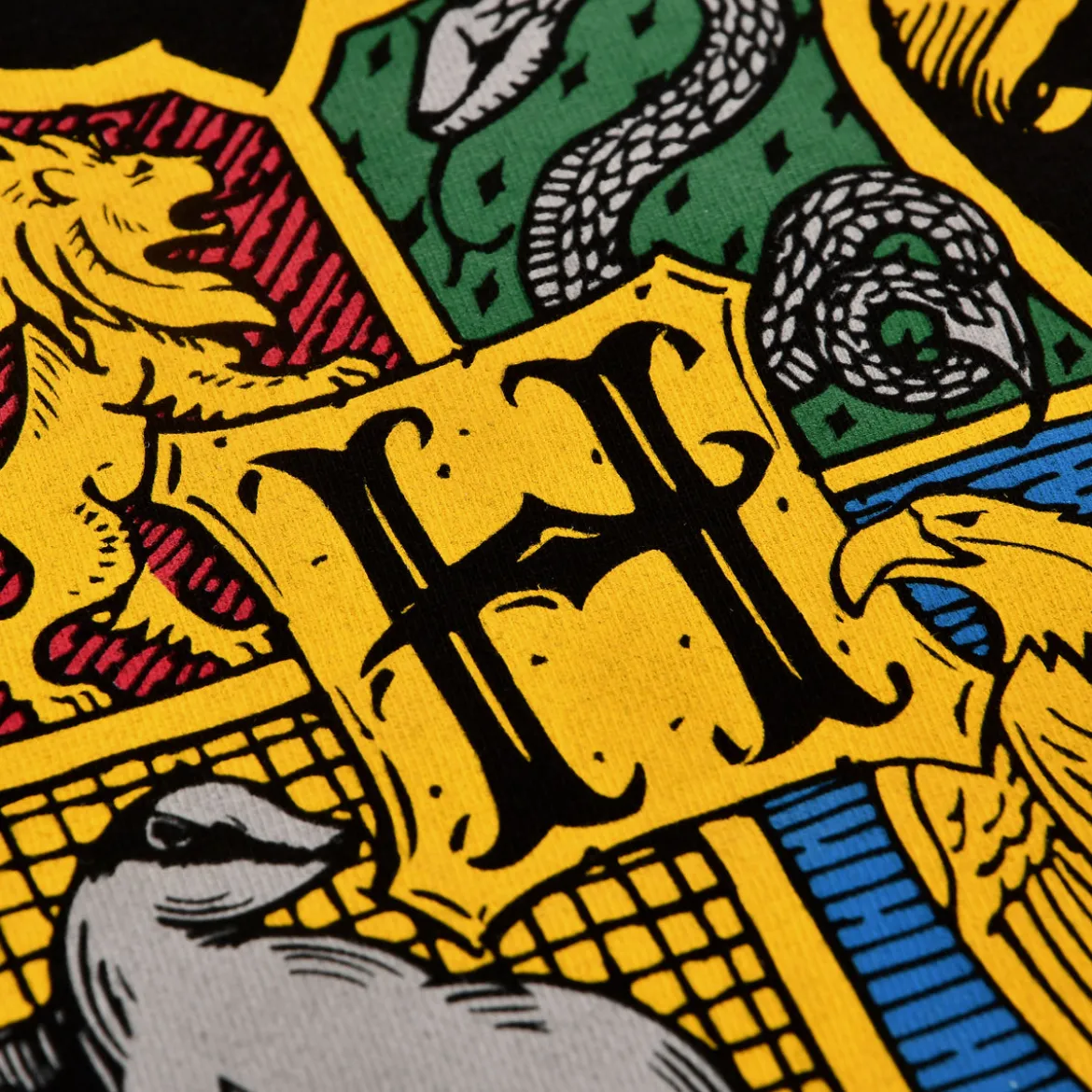Harry Potter - Hogwarts Wappen T-Shirt schwarz