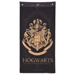 Harry Potter - Hogwarts Wappen Wall Scroll schwarz