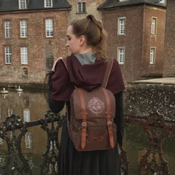 Harry Potter - Hogwarts Wappen Rucksack braun