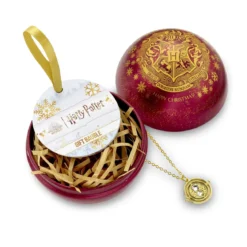 Harry Potter - Hogwarts Weihnachtskugel mit Kette