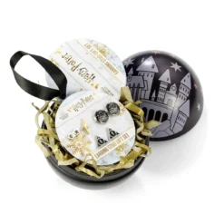 Harry Potter - Hogwarts Weihnachtskugel mit Ohrstecker-Set
