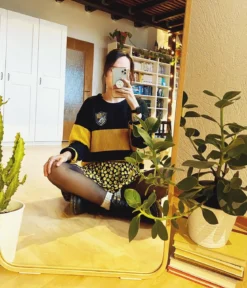 Harry Potter - Hufflepuff Crop Sweater Damen