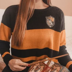 Harry Potter - Hufflepuff Crop Sweater Damen