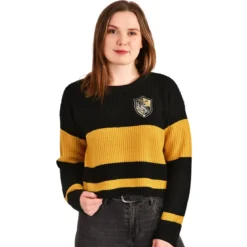 Harry Potter - Hufflepuff Crop Sweater Damen