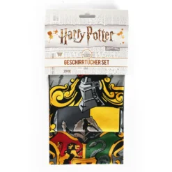 Harry Potter - Hufflepuff & Hogwarts Geschirrtücher Set