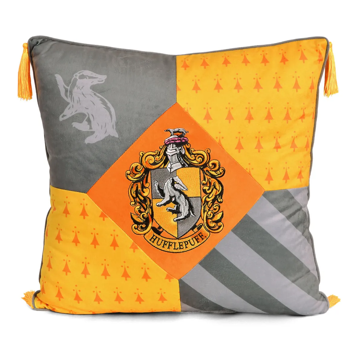 Harry Potter - Hufflepuff Kissen mit Quasten deluxe