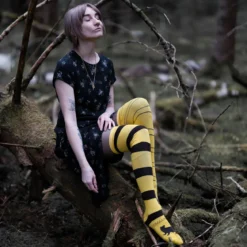 Harry Potter - Hufflepuff Overknee Strümpfe 2er Set