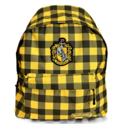 Harry Potter - Hufflepuff Wappen Karo Rucksack