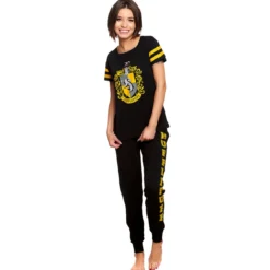 Harry Potter - Hufflepuff Wappen Pyjama Damen