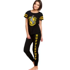 Harry Potter - Hufflepuff Wappen Pyjama Damen