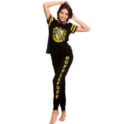 Harry Potter - Hufflepuff Wappen Pyjama Damen