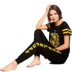 Harry Potter - Hufflepuff Wappen Pyjama Damen