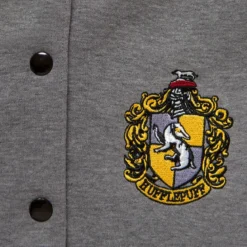 Harry Potter - Hufflepuff Wappen College Jacke Damen grau