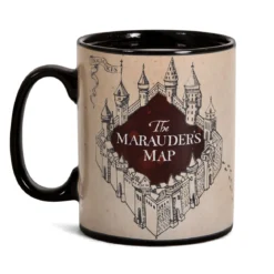Harry Potter - Karte des Rumtreibers Thermoeffekt Tasse schwarz