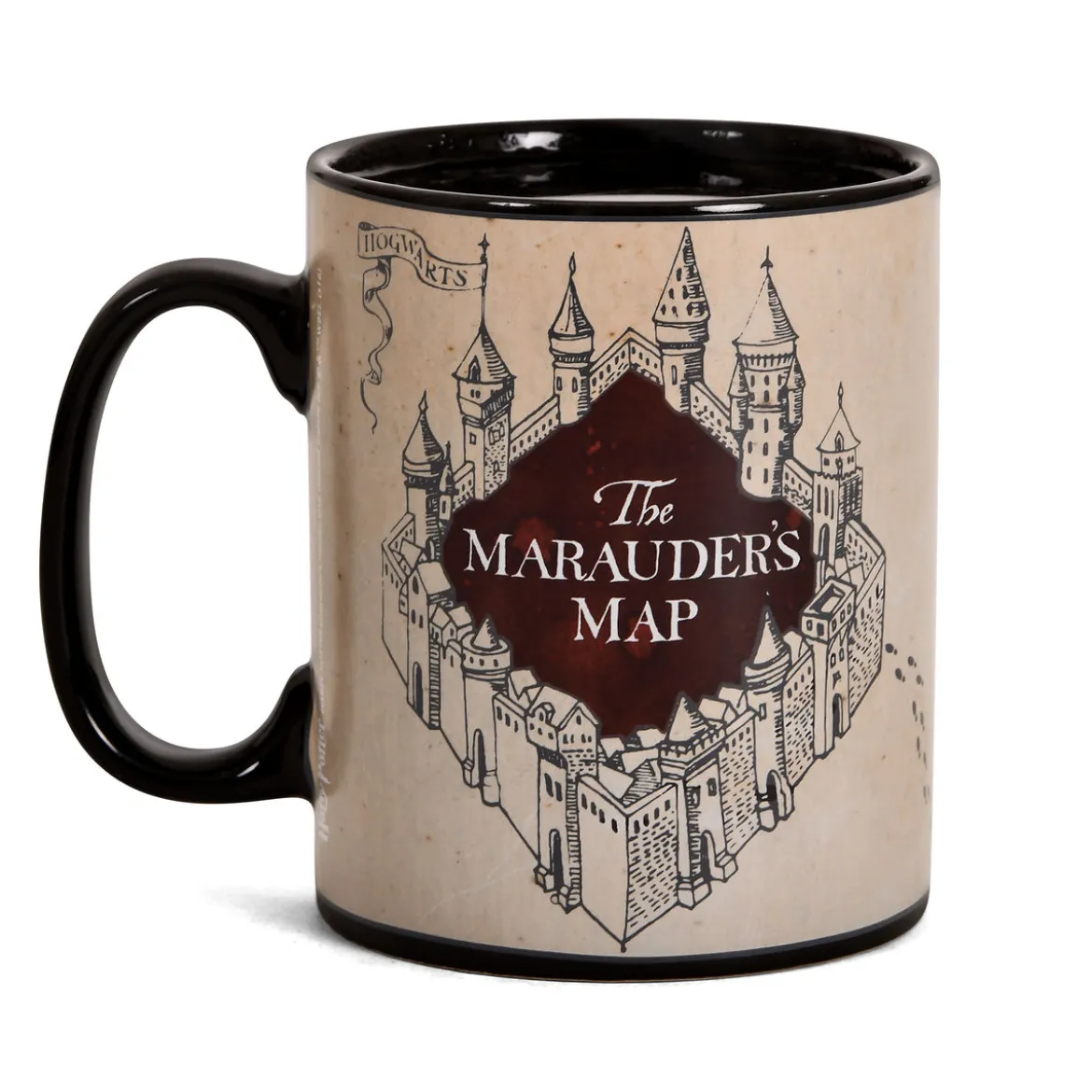 Harry Potter - Karte des Rumtreibers Thermoeffekt Tasse schwarz