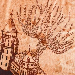 Harry Potter - Karte des Rumtreibers Flauschdecke mit Teddyfell