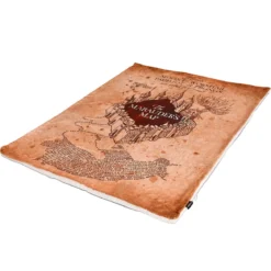 Harry Potter - Karte des Rumtreibers Flauschdecke mit Teddyfell