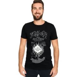 Harry Potter - Karte des Rumtreibers T-Shirt schwarz