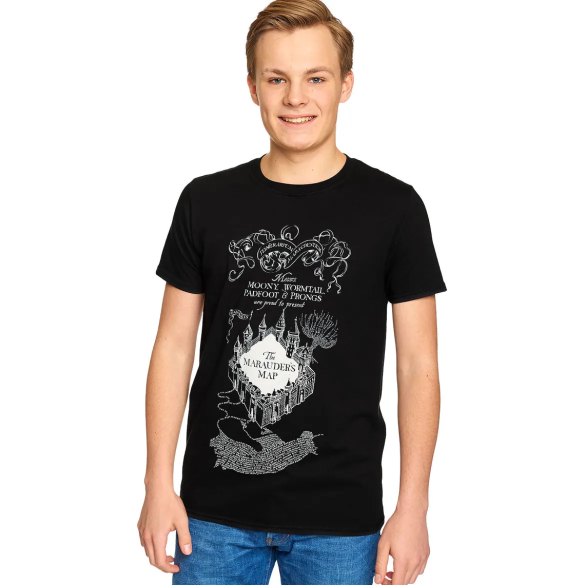 Harry Potter - Karte des Rumtreibers T-Shirt schwarz