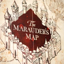 Harry Potter - Karte des Rumtreibers Wandbild Holz
