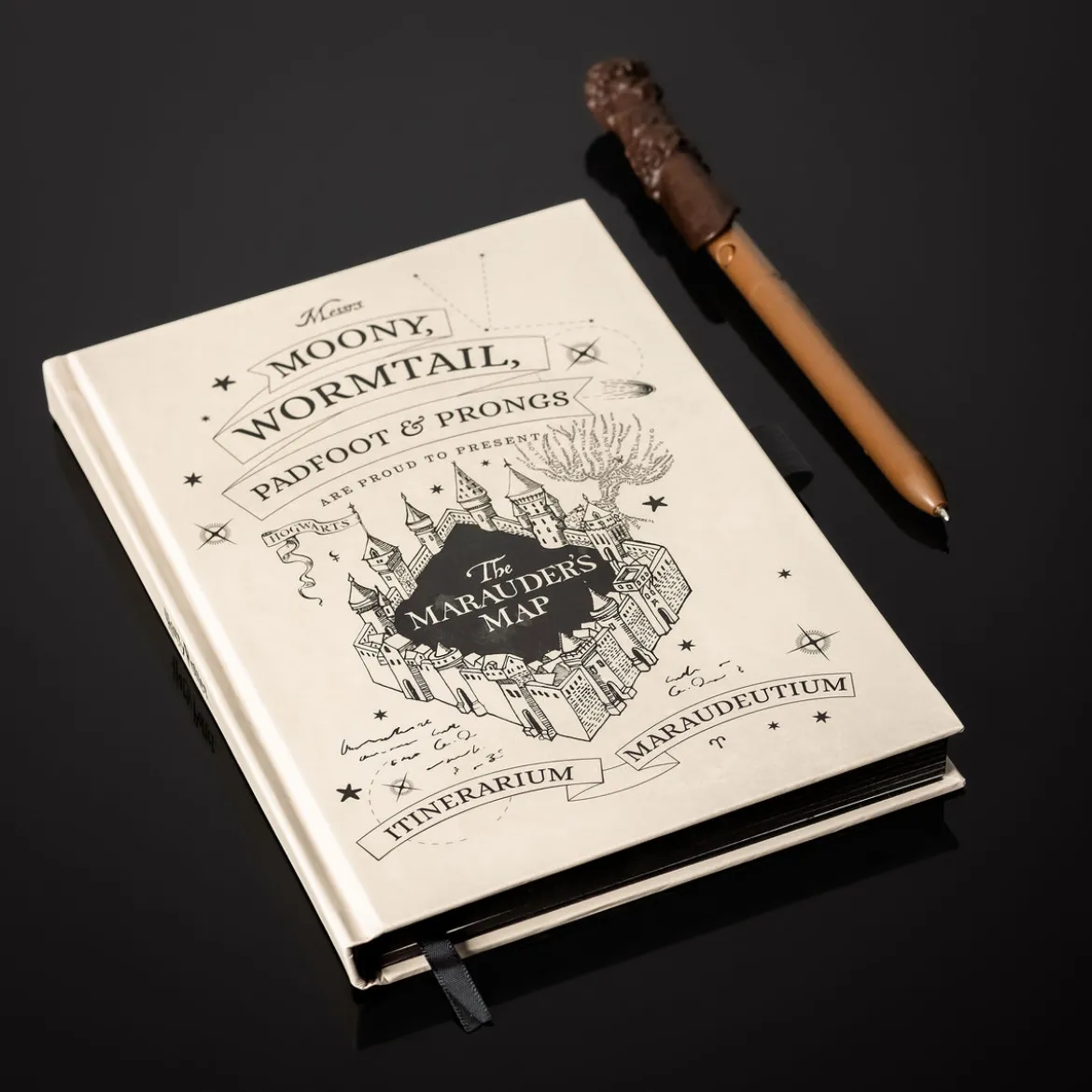 Harry Potter - Karte des Rumtreibers Notizbuch mit UV-Zauberstabstift