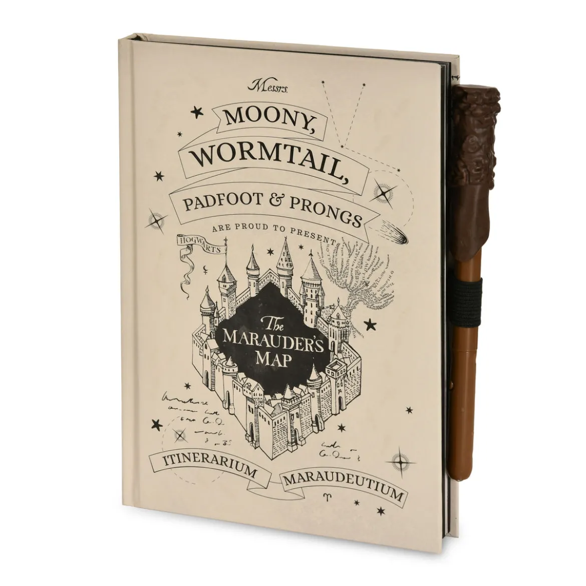 Harry Potter - Karte des Rumtreibers Notizbuch mit UV-Zauberstabstift