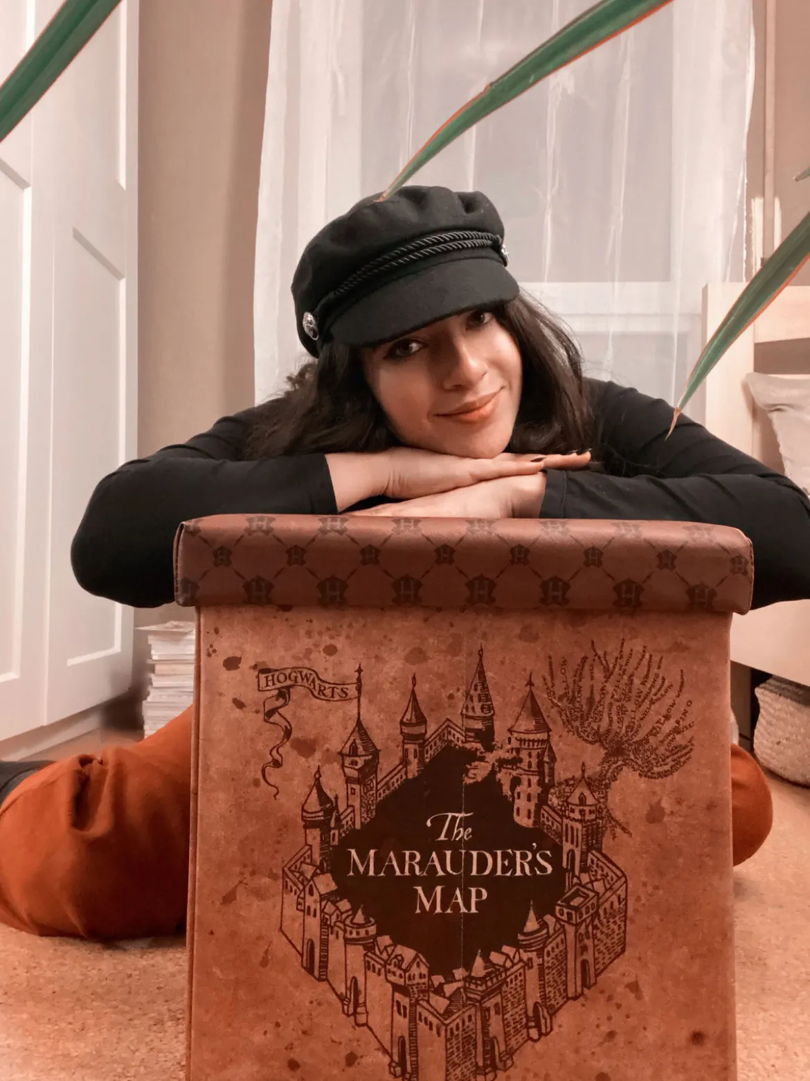 Harry Potter - Karte des Rumtreibers Hocker mit Stauraum