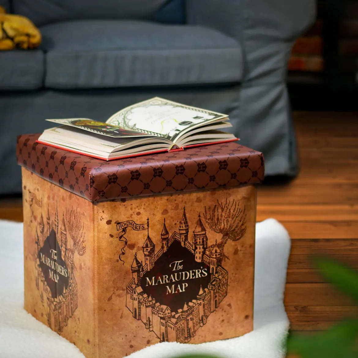 Harry Potter - Karte des Rumtreibers Hocker mit Stauraum