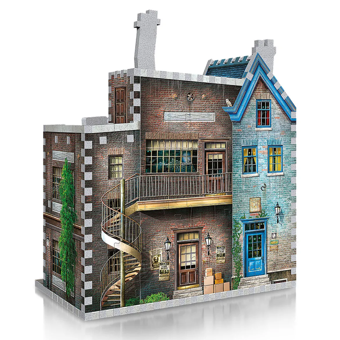 Harry Potter - Ollivanders Zauberstabladen & Scribbulus' Schreibwaren 3D Puzzle