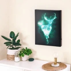Harry Potter - Patronus Wandbild mit Licht